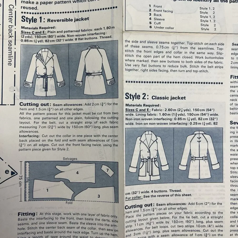 Vintage Designer Sewing Patterns Uncut Lot Of 4 Blazer Skirt Set Dresses Jackets